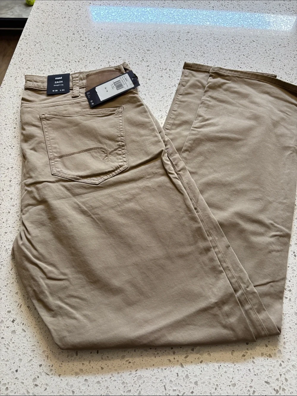 Mavi Men’s Straight Jeans in Khaki 38x34